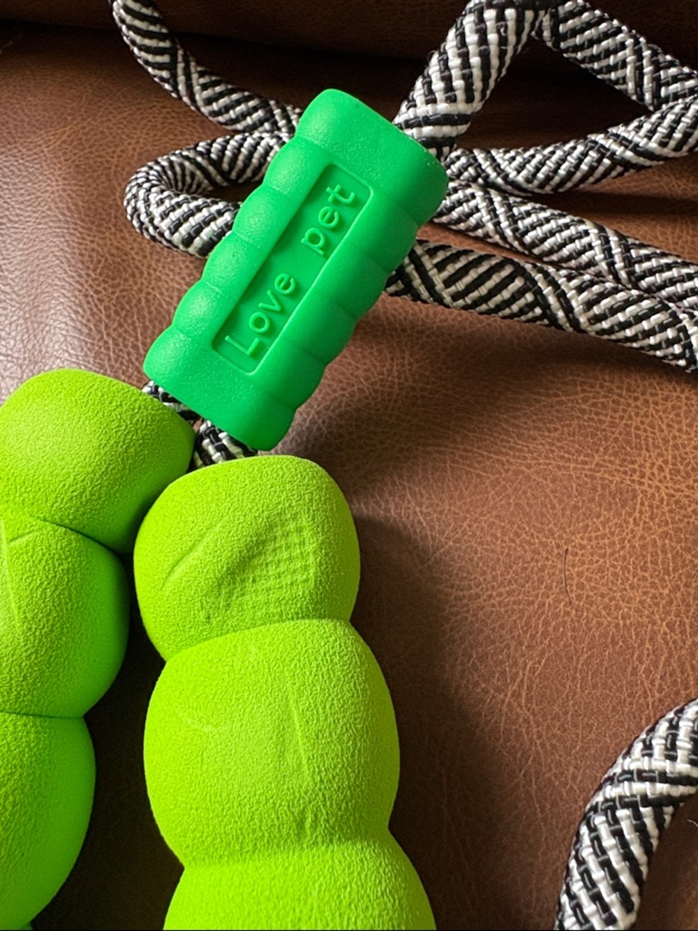Bright Green Foam Grip Rope Leash slip lead - Picture 3 of 4